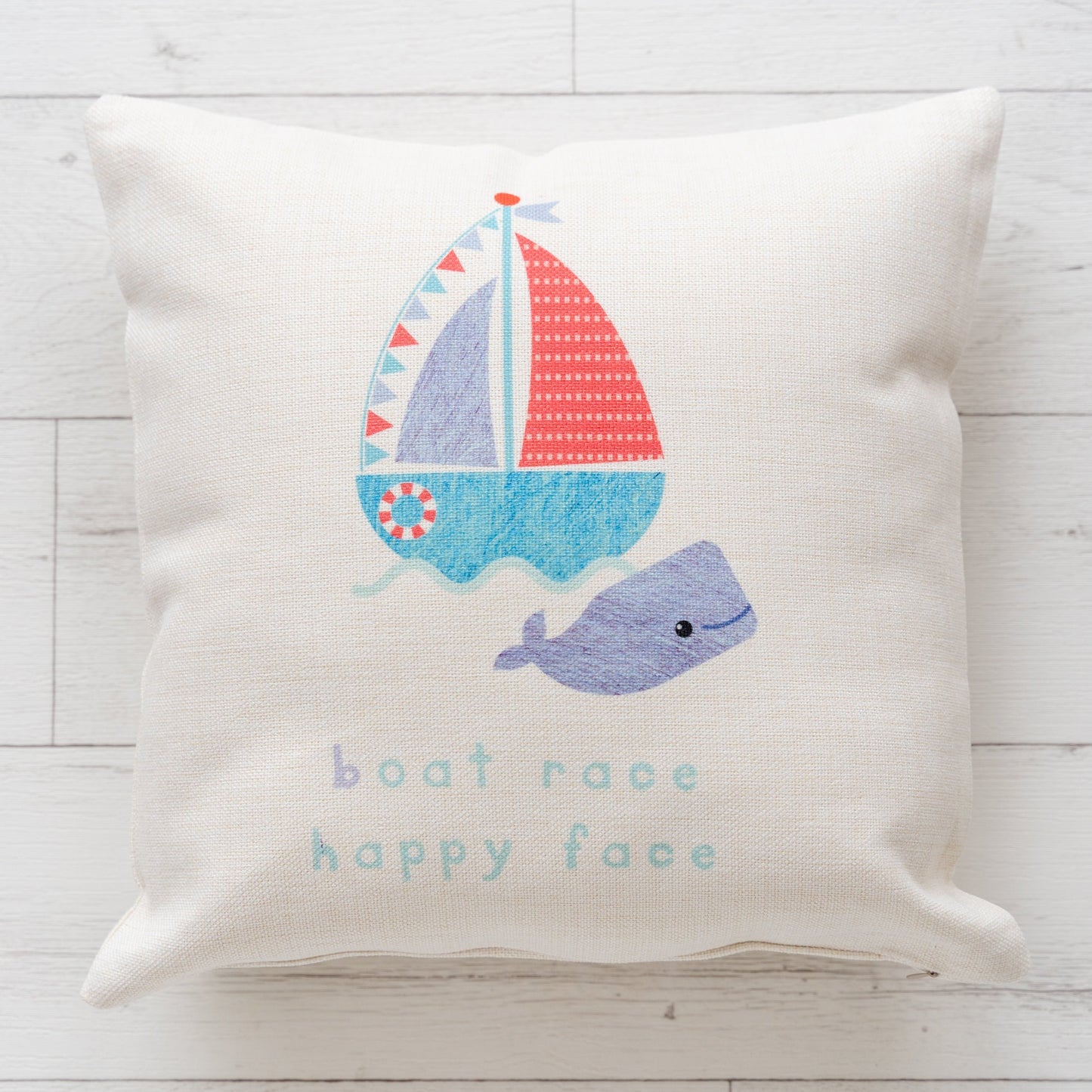 Boat Race Nursery Cushion